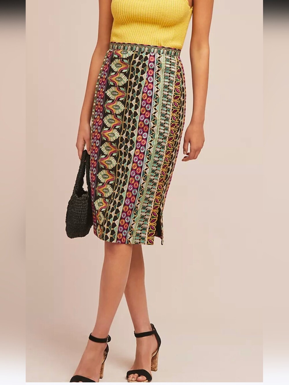 Anthroplogie Moroccan Nights Pencil Skirt